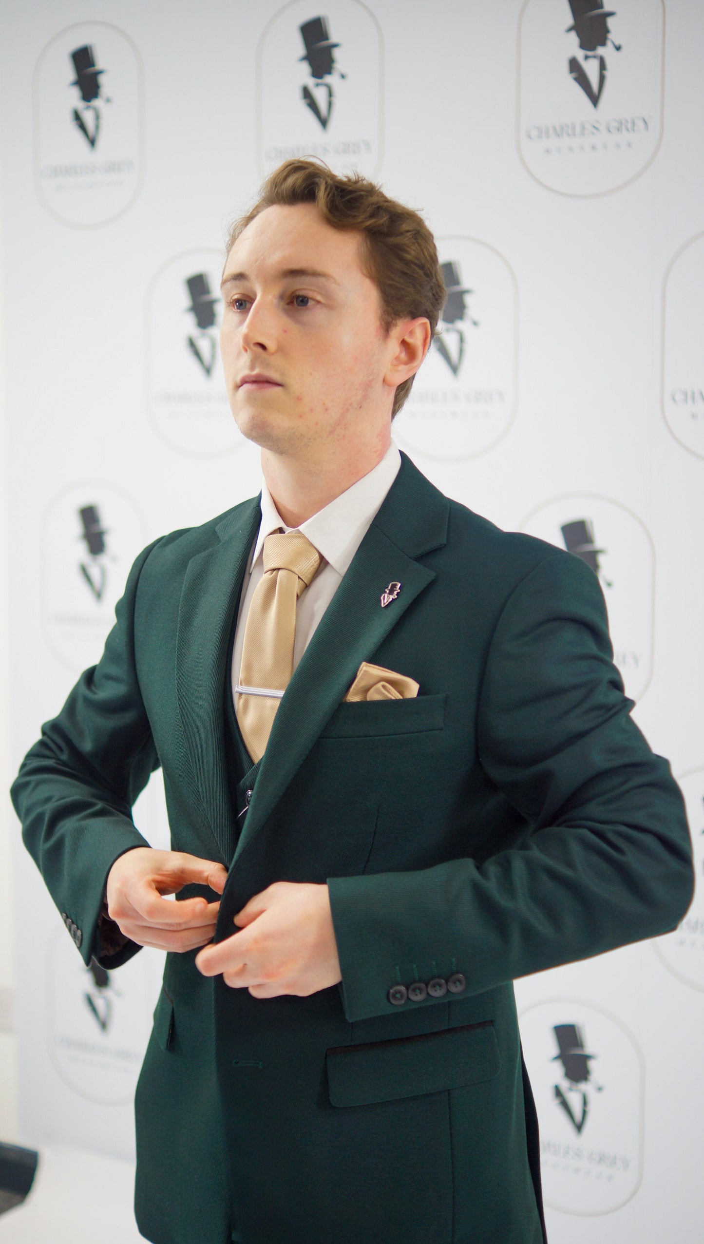 Sandro Olive 2 Piece Suit