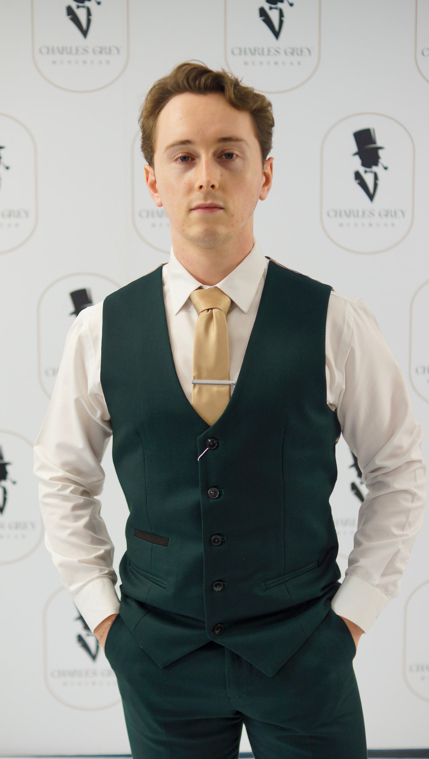 Sandro Olive Waistcoat