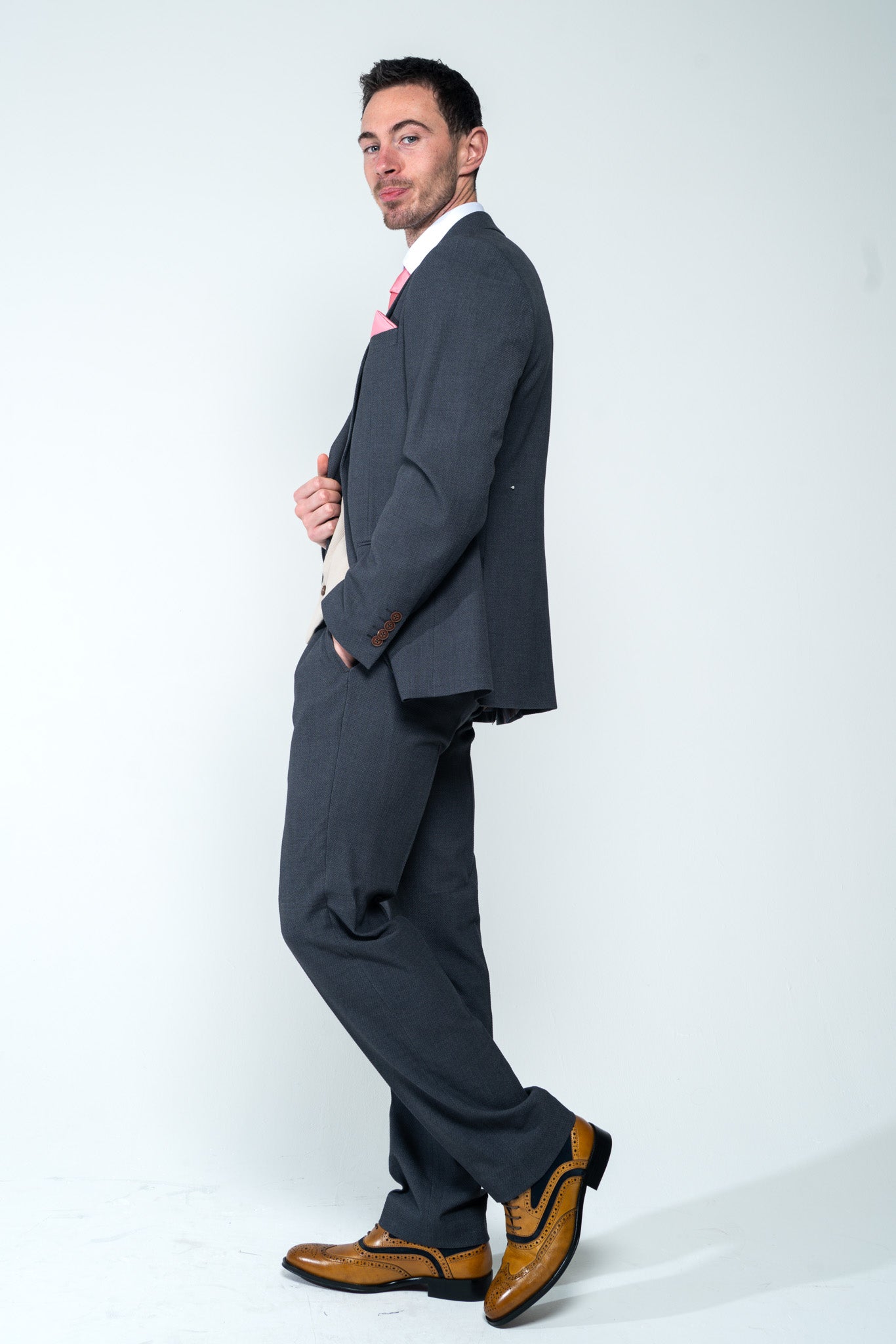 Charlton Grey 3 Piece Suit