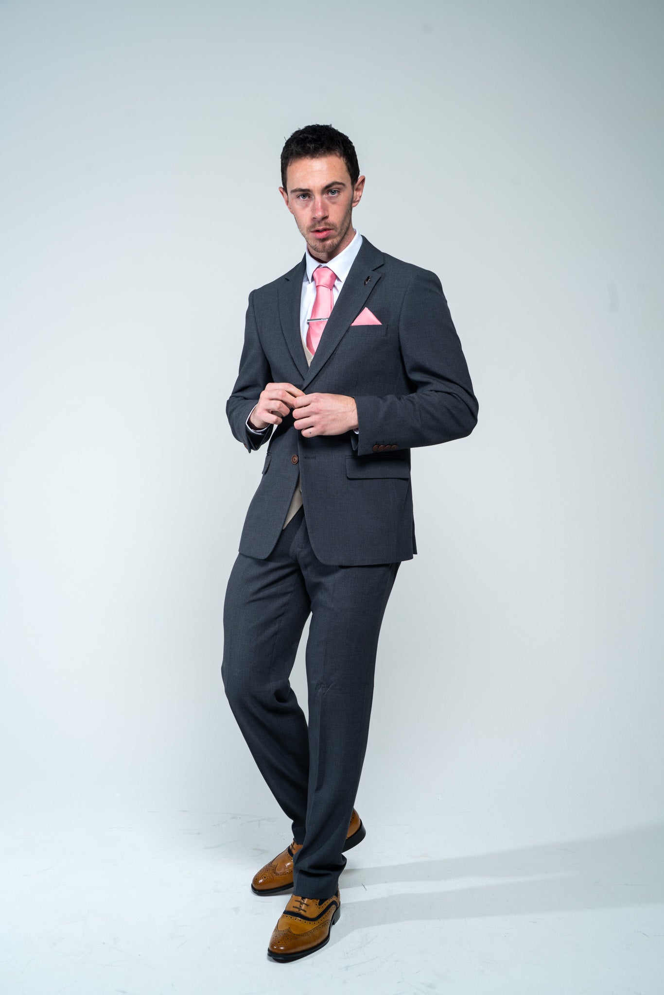 Charlton Grey 3 Piece Suit