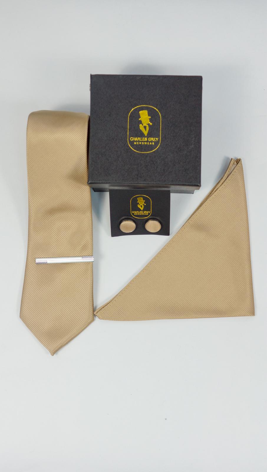 Champagne Tie Set