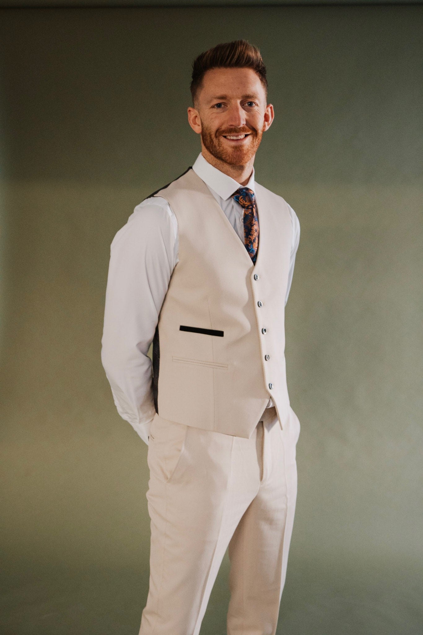 Sandro Beige Waistcoat