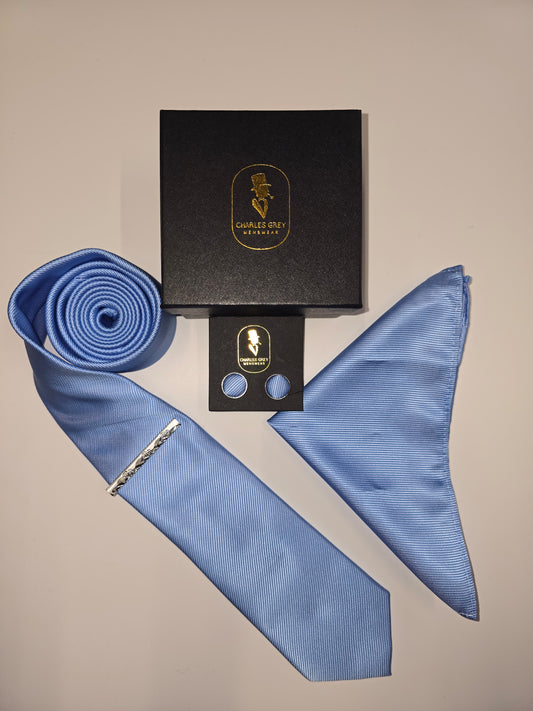 Sky Blue Tie Set