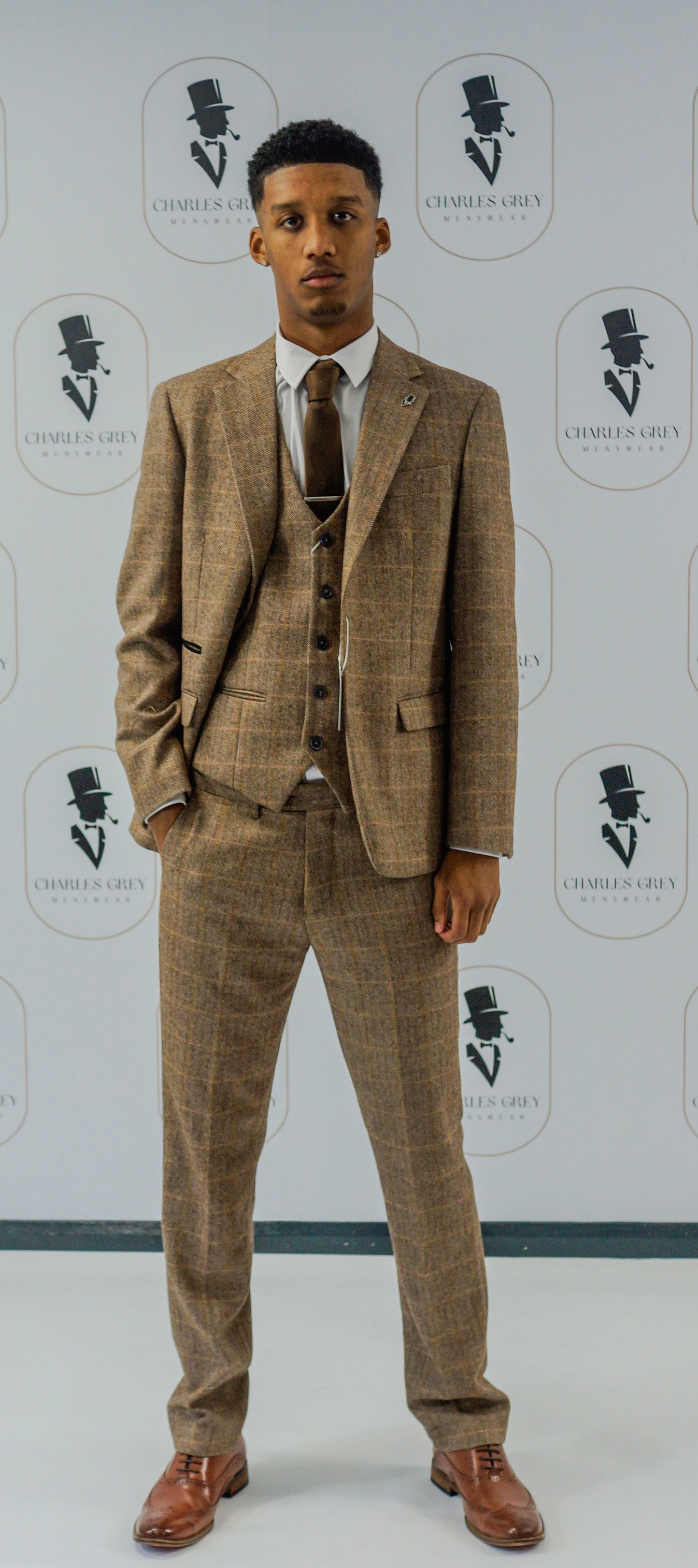Sherlock Brown 3 Piece Suit