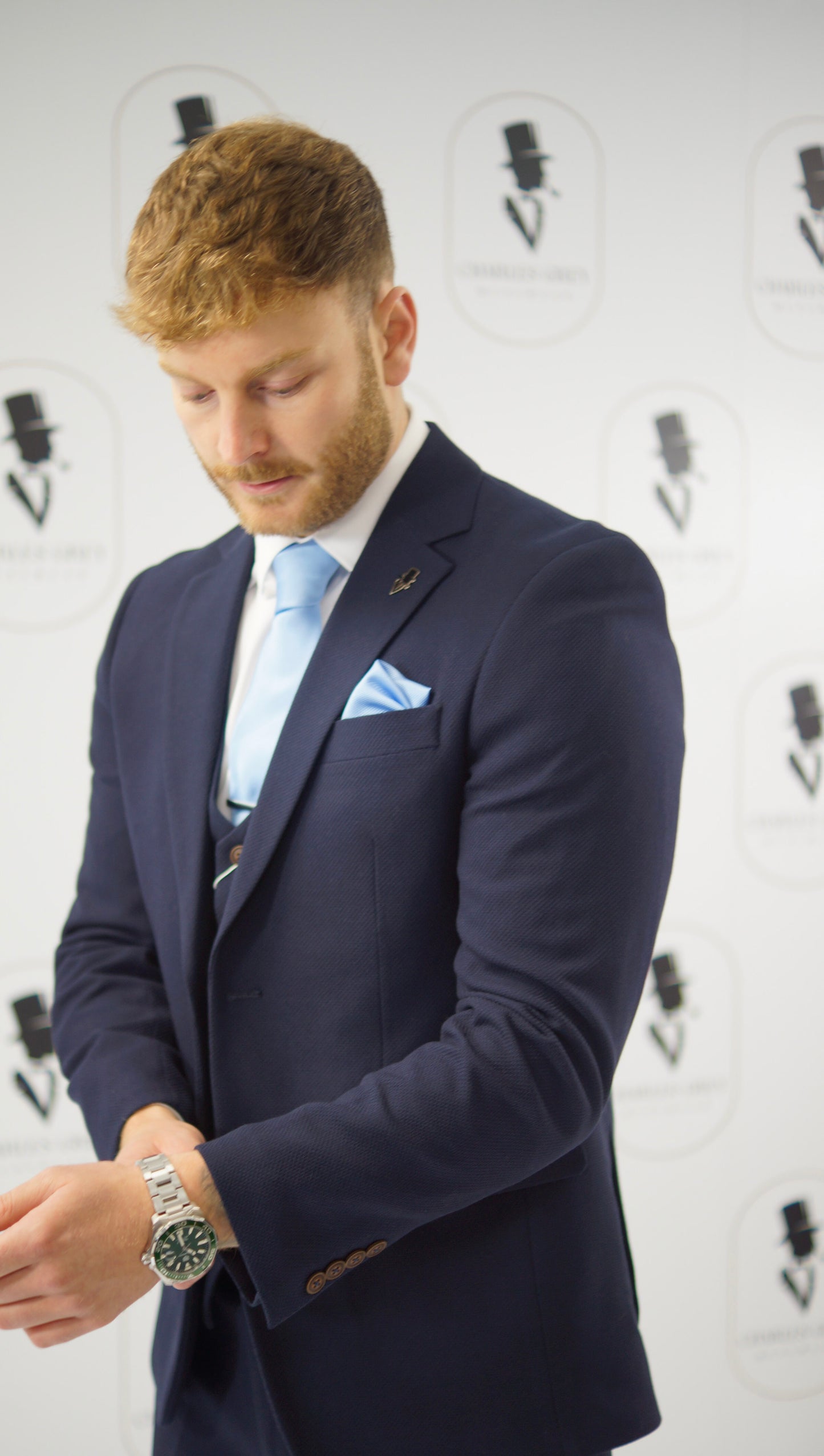 Charlton Navy 3 Piece Suit