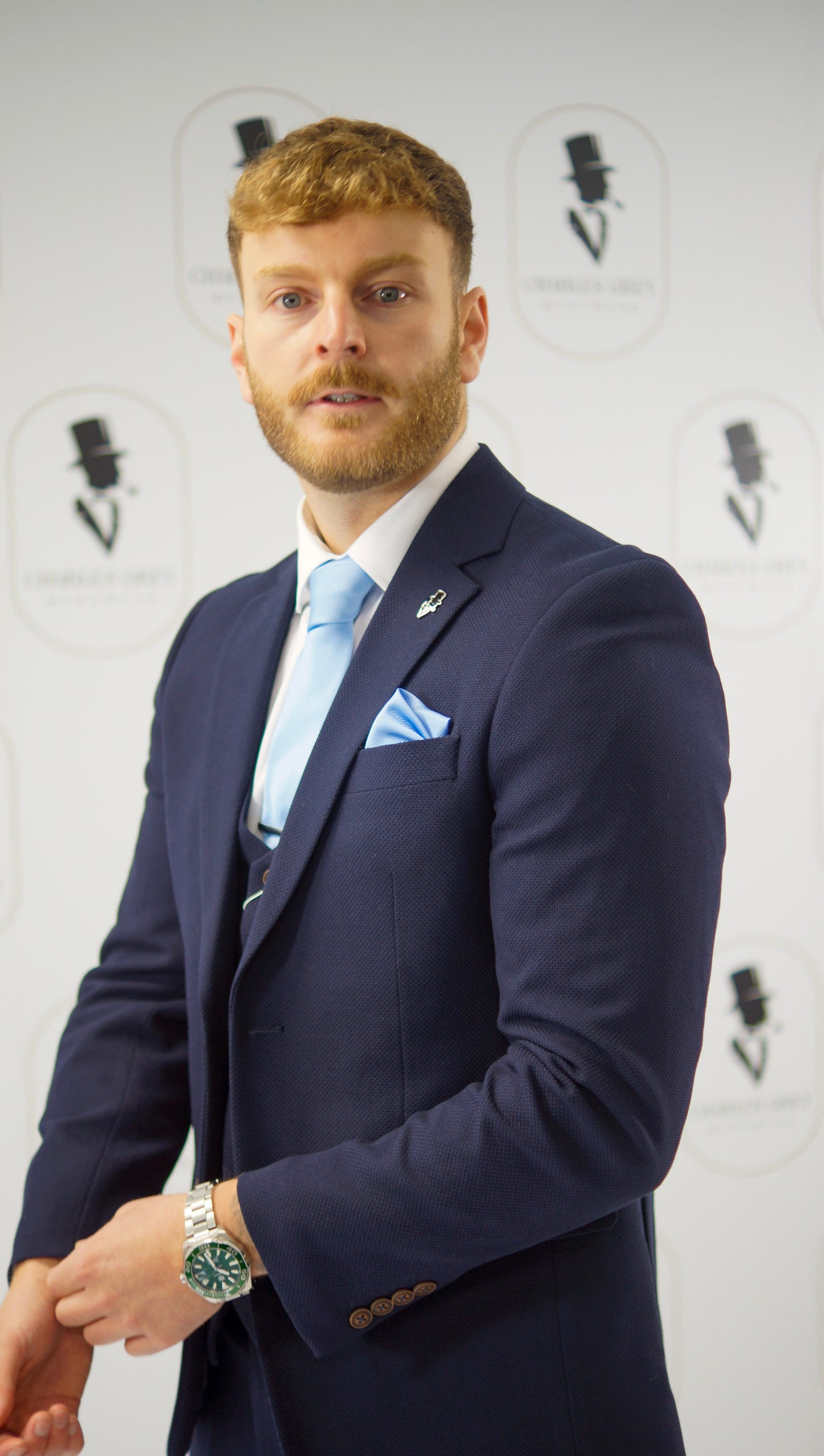 Charlton Navy 3 Piece Suit