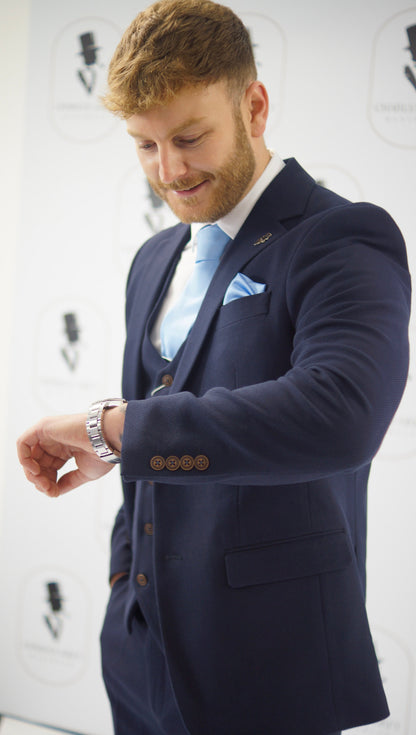 Charlton Navy 3 Piece Suit (view 2)