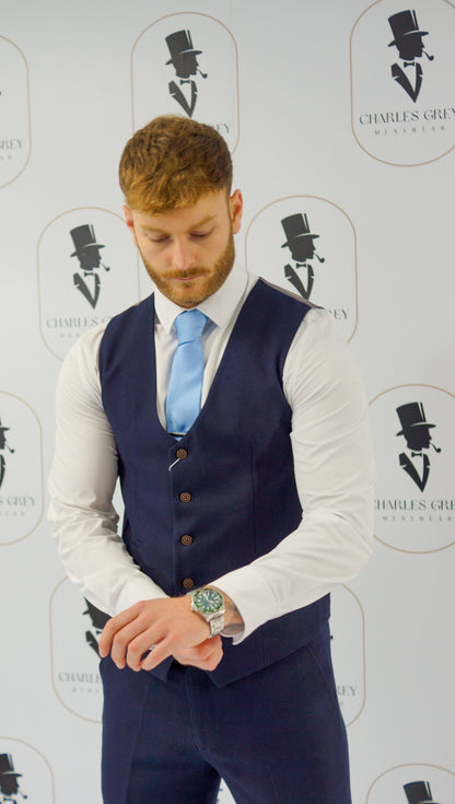 Charlton Navy 3 Piece Suit (view 5)