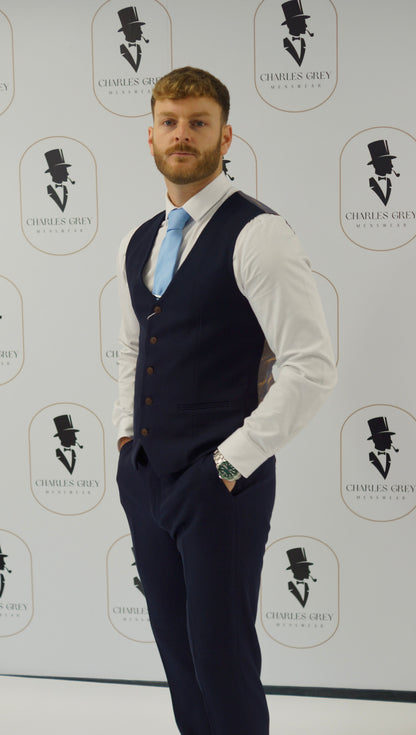 Charlton Navy 3 Piece Suit (view 6)