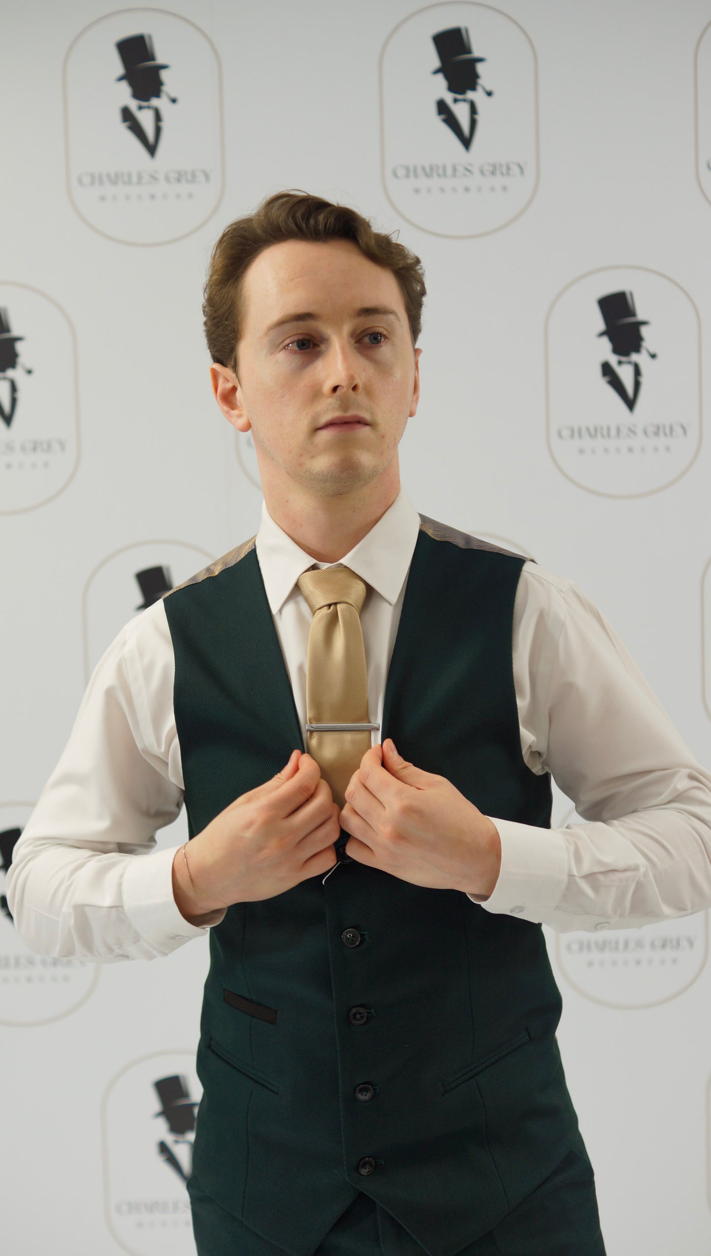 Sandro Olive Waistcoat