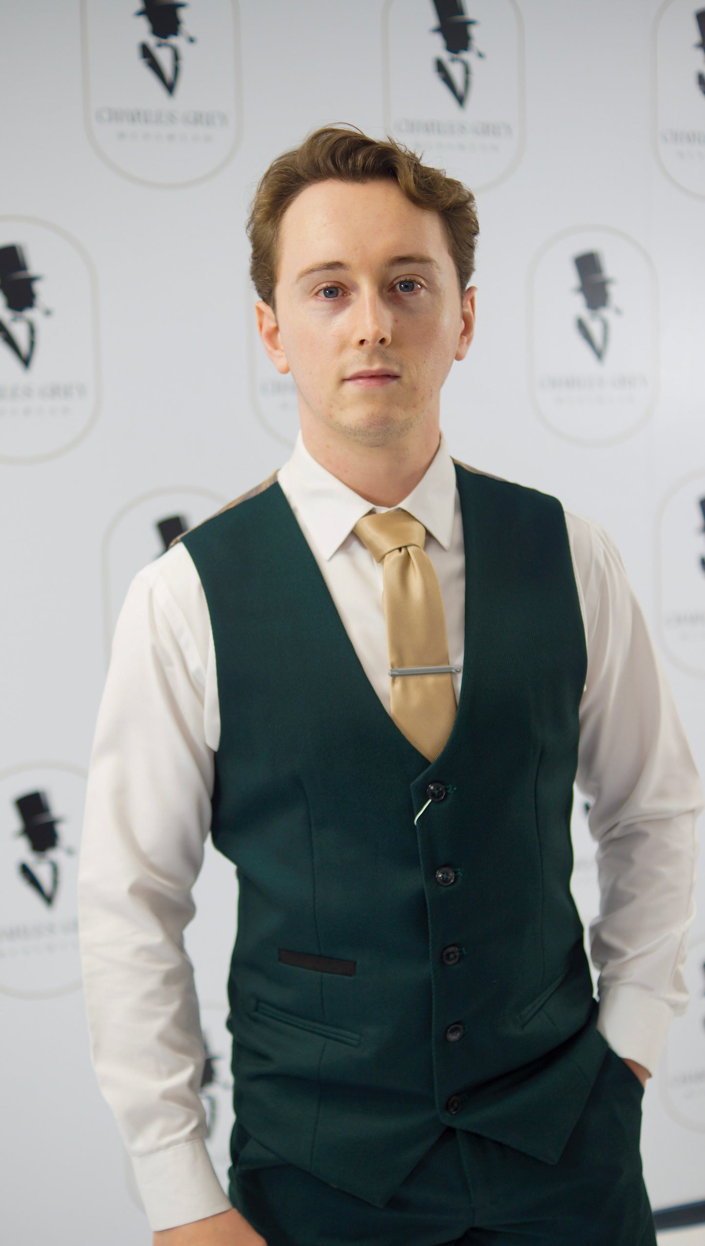 Sandro Olive Waistcoat