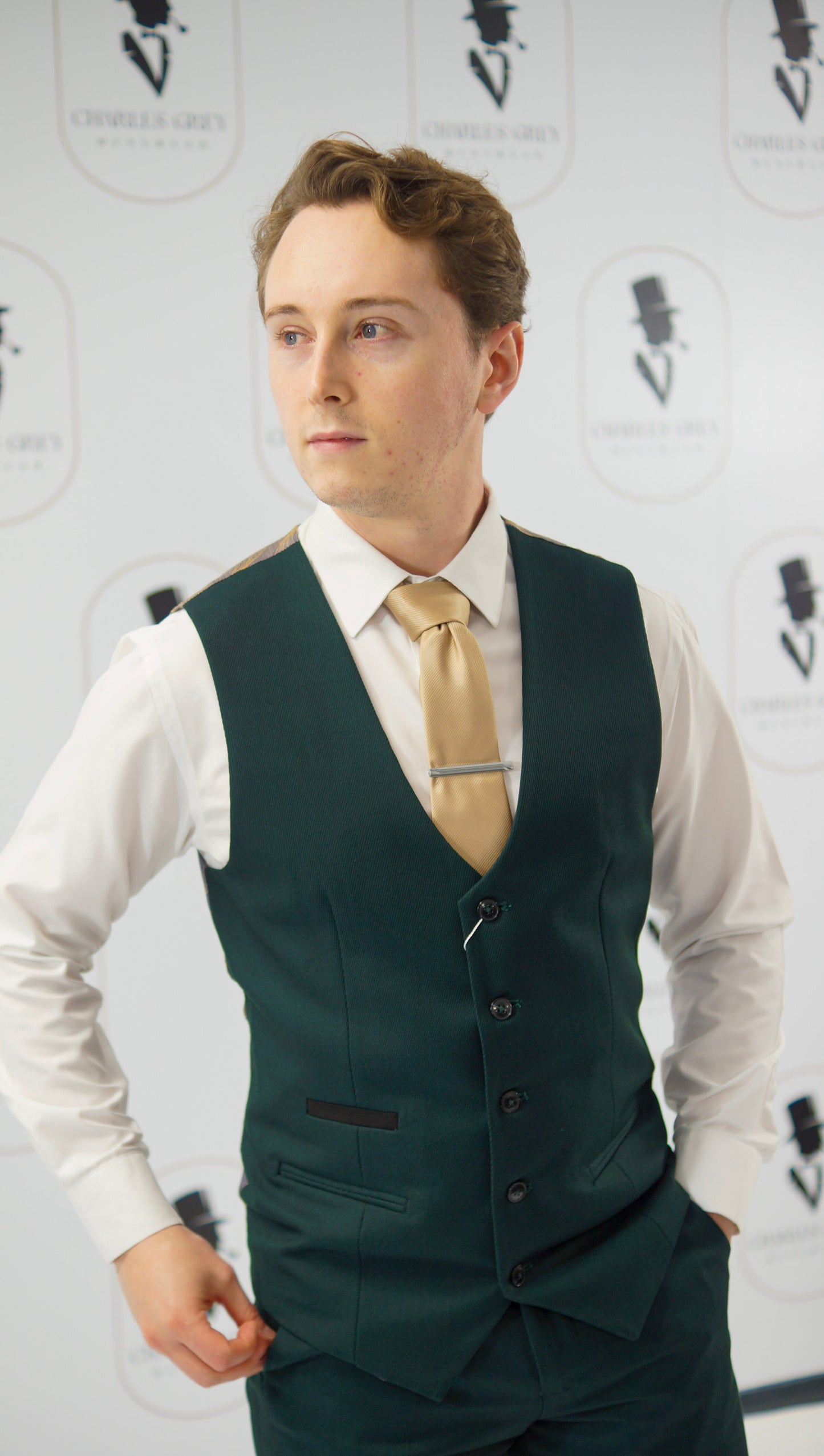Sandro Olive Waistcoat