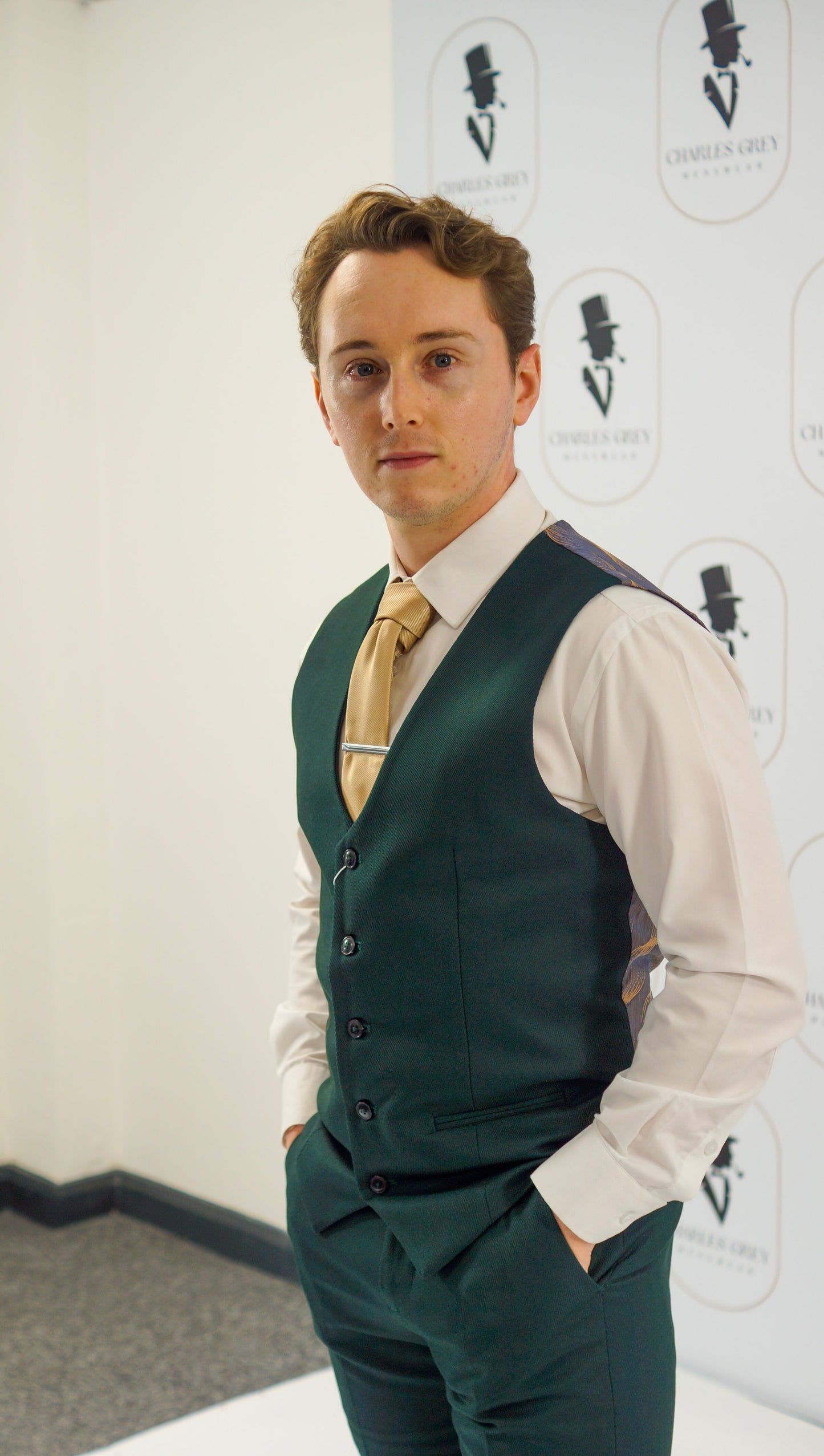 Sandro Olive Waistcoat