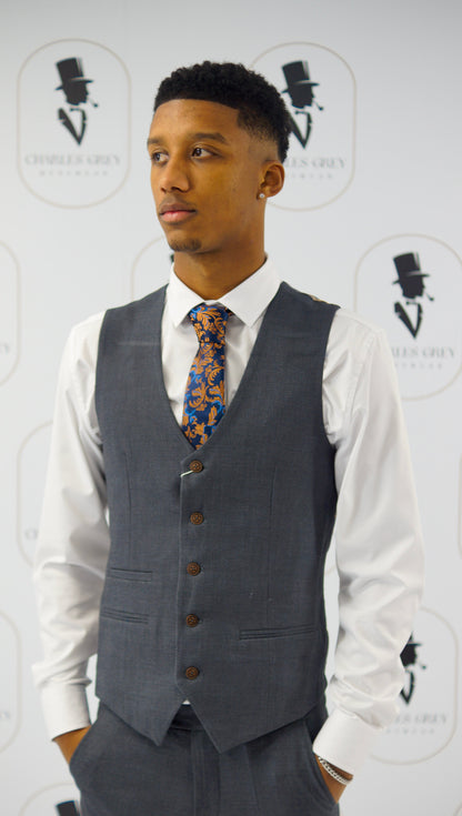 Charlton Grey Waistcoat (view 2)