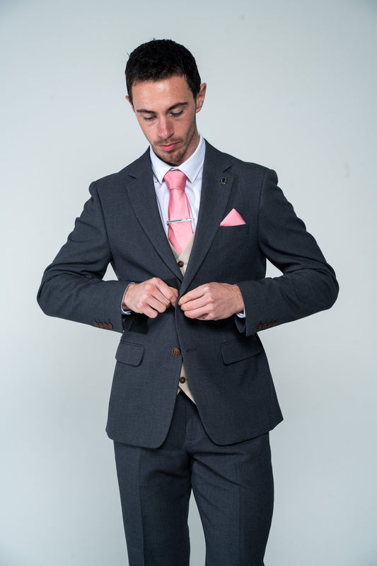Charlton Grey 3 Piece Suit