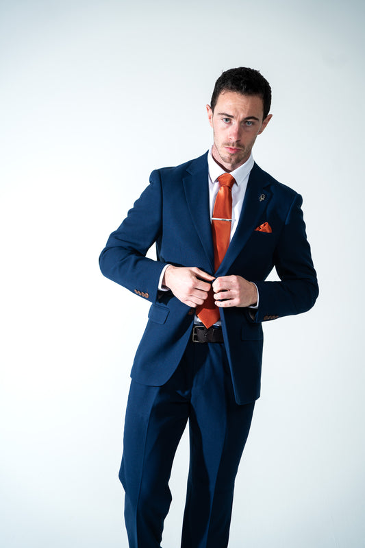 Charlton Blue 3 Piece Suit