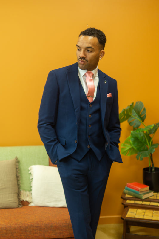 Charlton Blue 3 Piece Suit