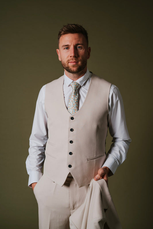 Sandro Beige Waistcoat