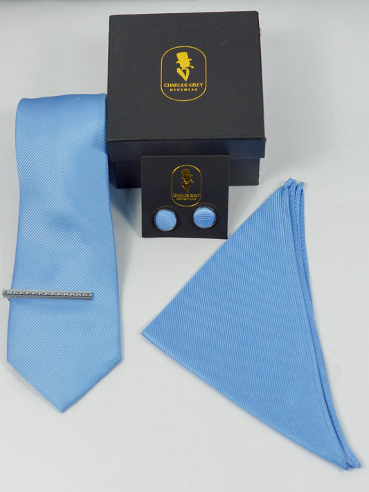 Sky Blue Tie Set