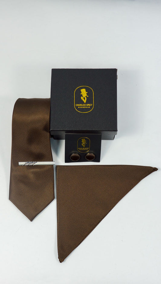 Brown Tie Set