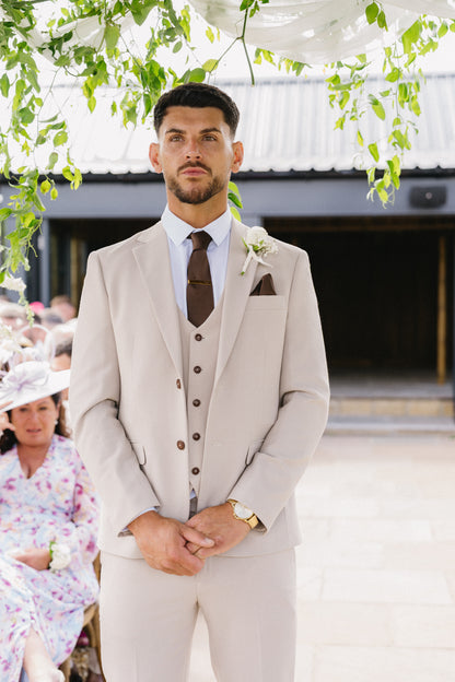Charlton Stone 3 Piece Suit