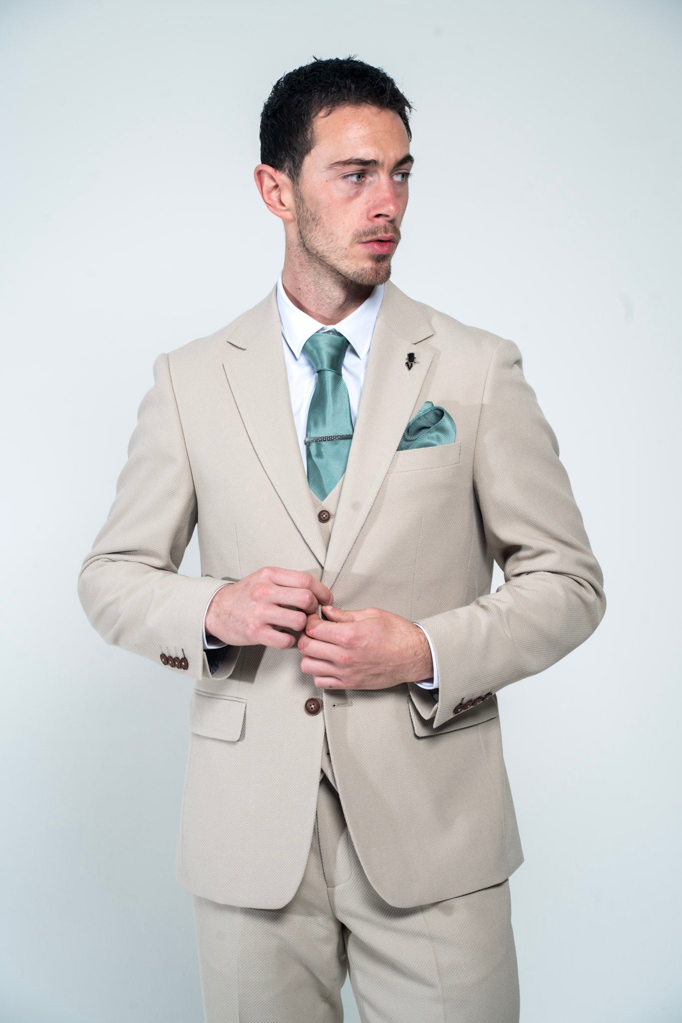 Charlton Stone 3 Piece Suit