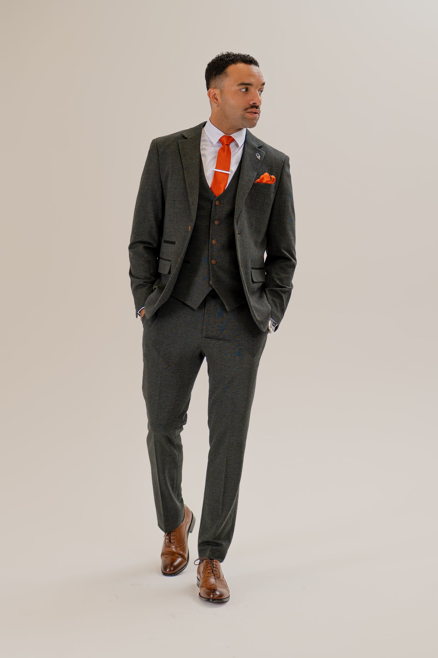 Arthur Olive Blazer – Charles Grey Menswear (view 3)