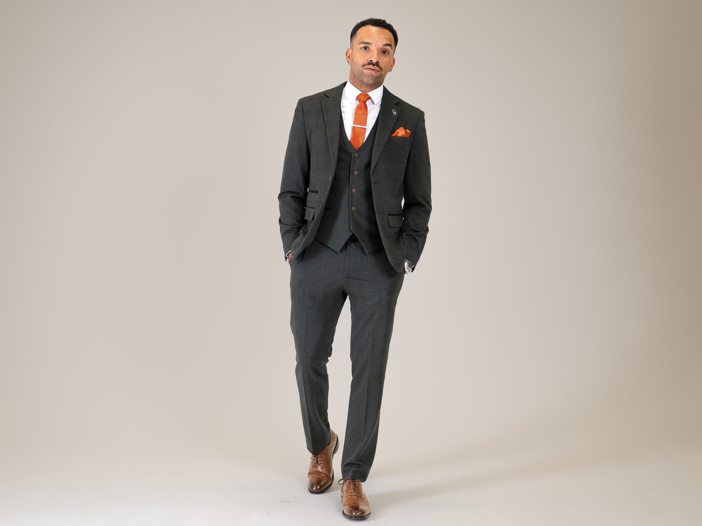 Arthur Olive Blazer – Charles Grey Menswear (view 4)