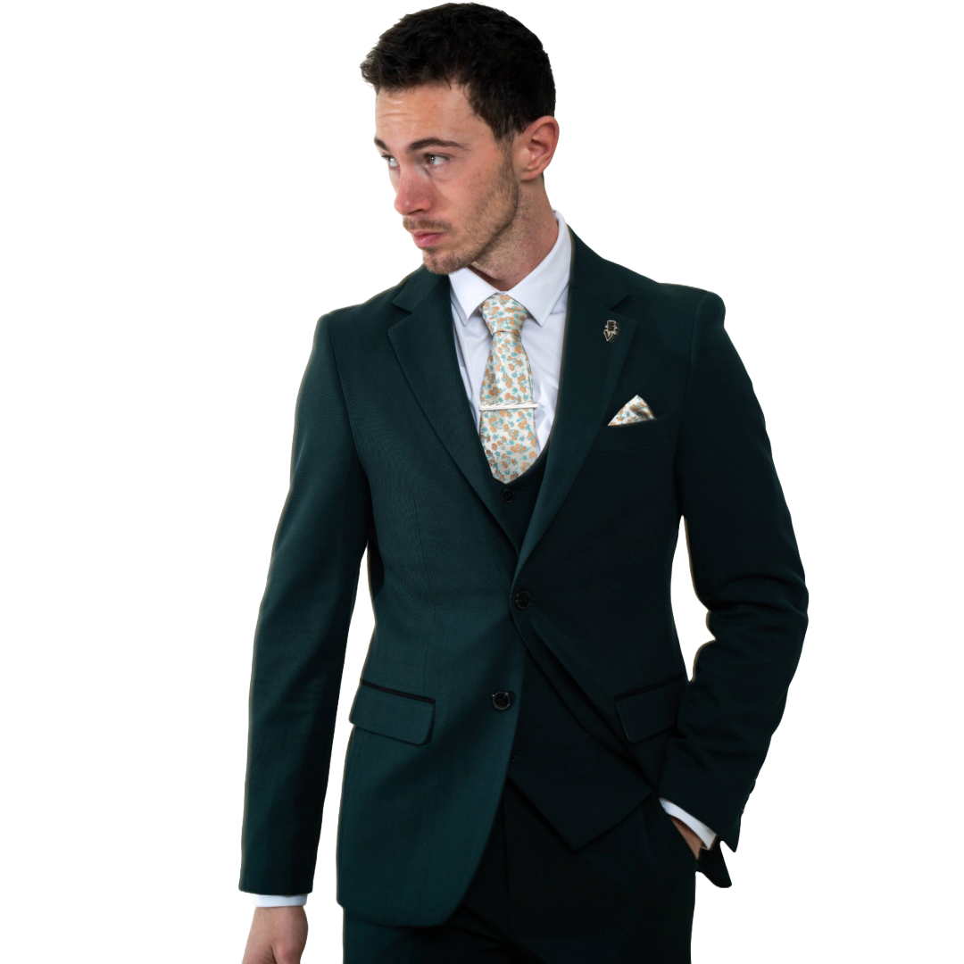 Sandro Olive 3 Piece Suit