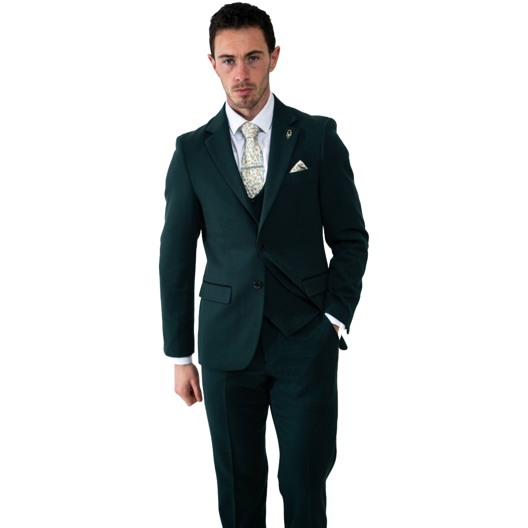 Sandro Olive 3 Piece Suit