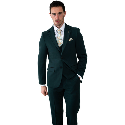 Sandro Olive 3 Piece Suit – Charles Grey Menswear
