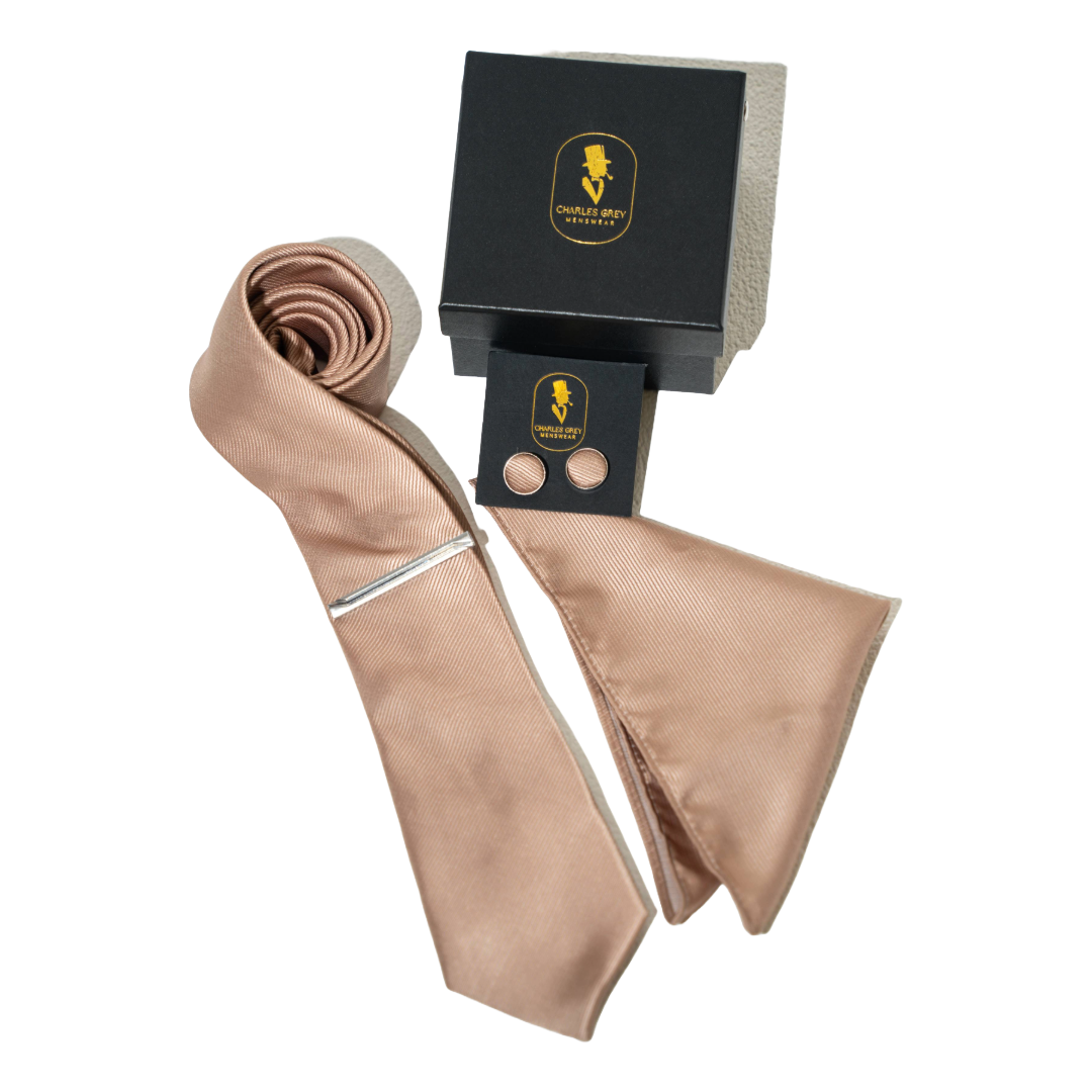 Champagne Tie Set