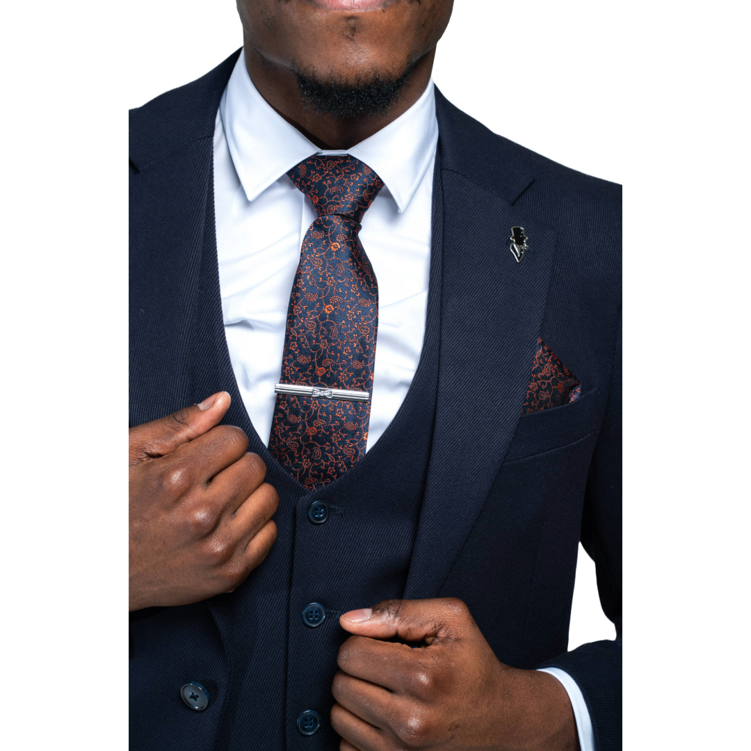 Sandro Navy 3 Piece Suit