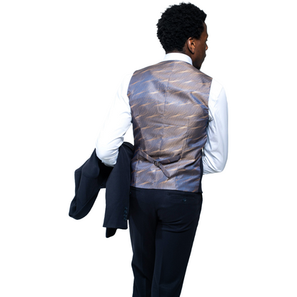 Sandro Navy 3 Piece Suit – Charles Grey Menswear (view 7)