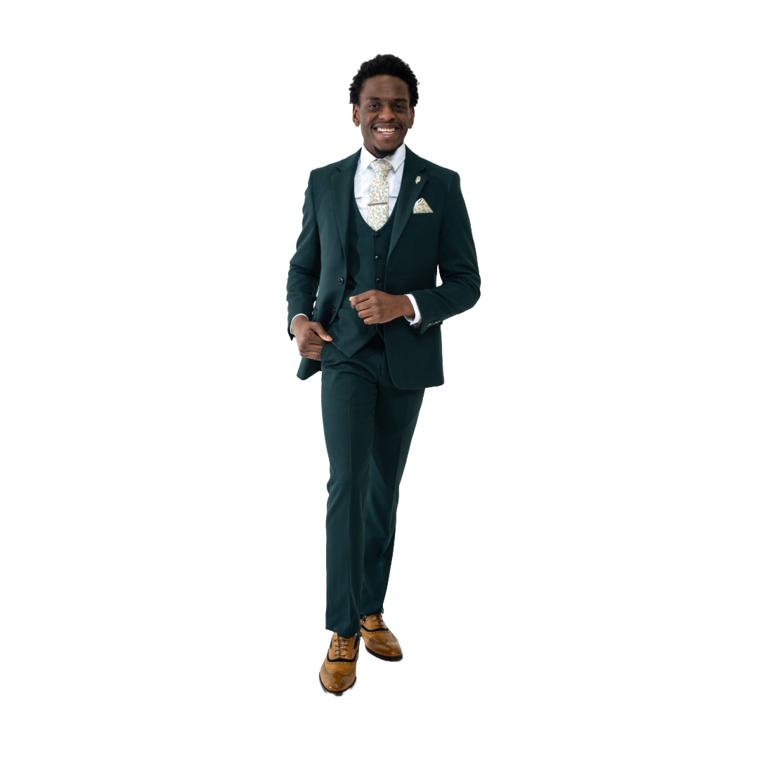 Sandro Olive 3 Piece Suit