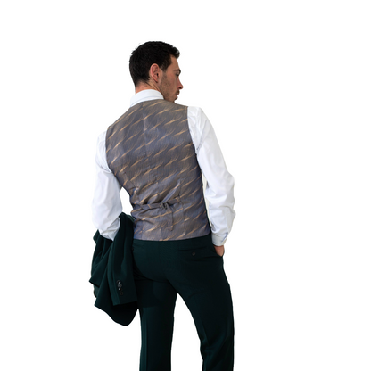 Sandro Olive 3 Piece Suit – Charles Grey Menswear (view 7)