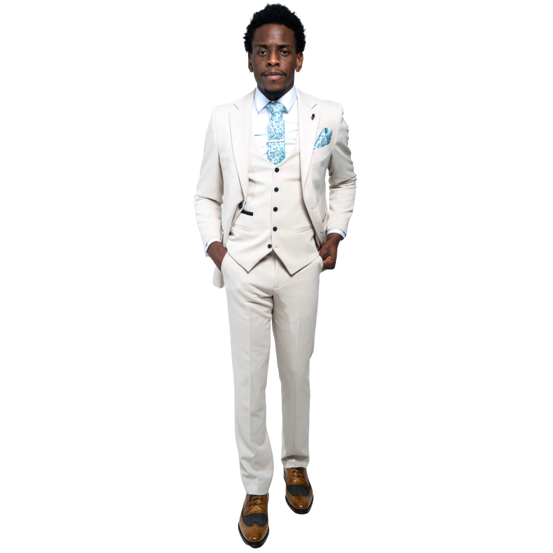 Sandro Beige 2 Piece Suit