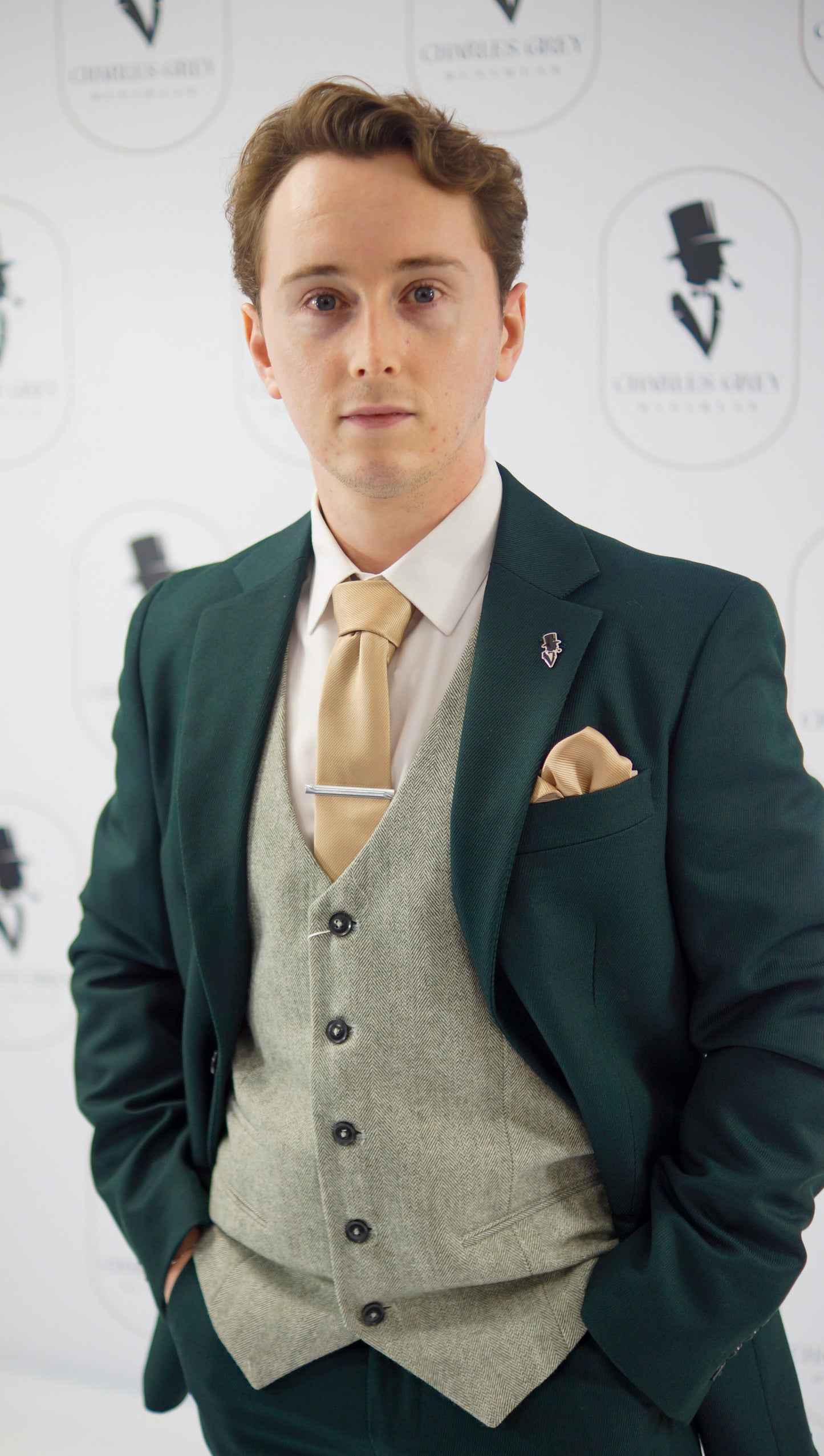 Sandro Olive with Fenwick Waistcoat Mix & Match