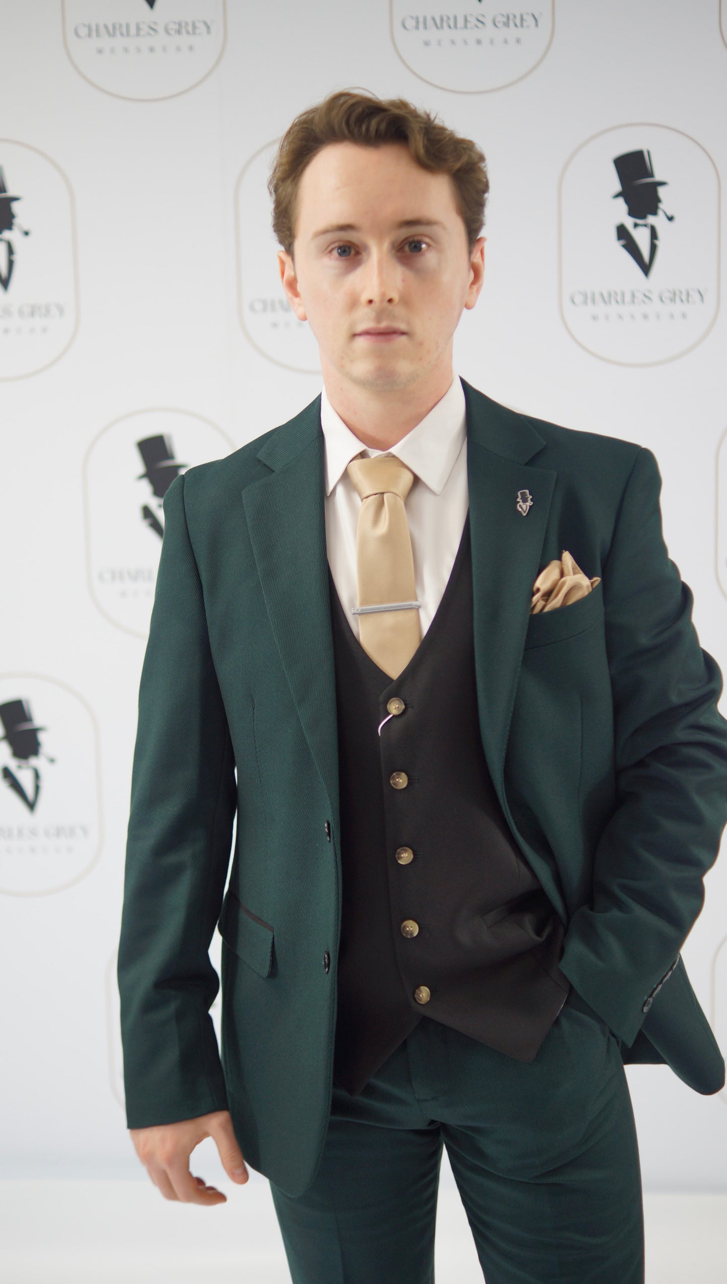 Sandro Olive with Charles Waistcoat Mix & Match