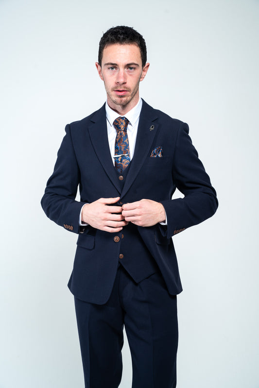 Charlton Navy 3 Piece Suit